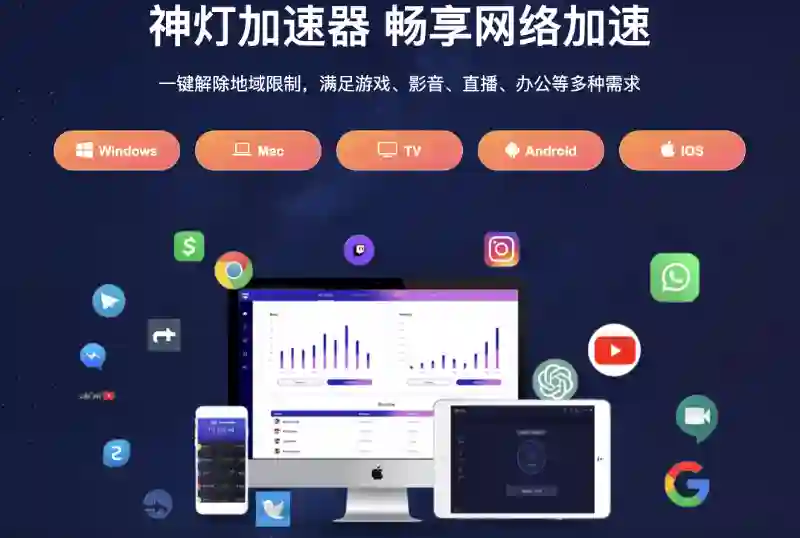 神灯VPP加速器新用户专享首月0.3元/天，年费套餐再减60%